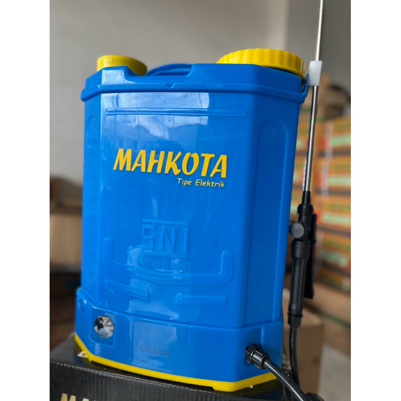 Sprayer Elektrik 16 liter Electric Knapsack Sprayer MAHKOTA, KOMPLIT SIAP PAKAI