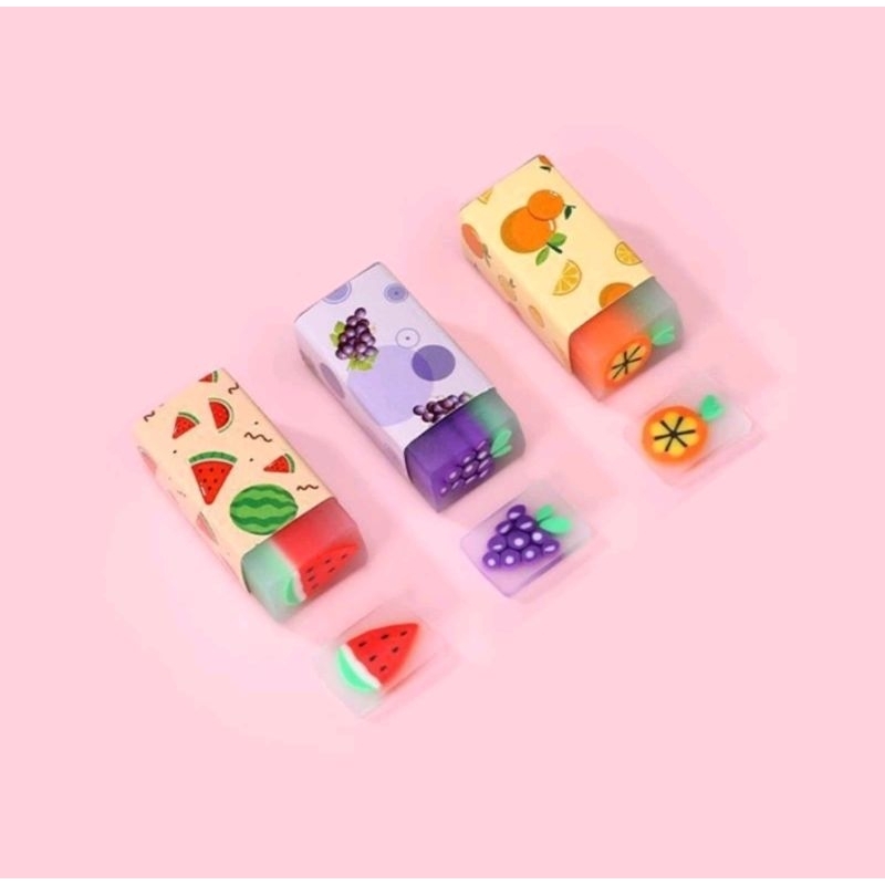 

penghapus pensil motif buah