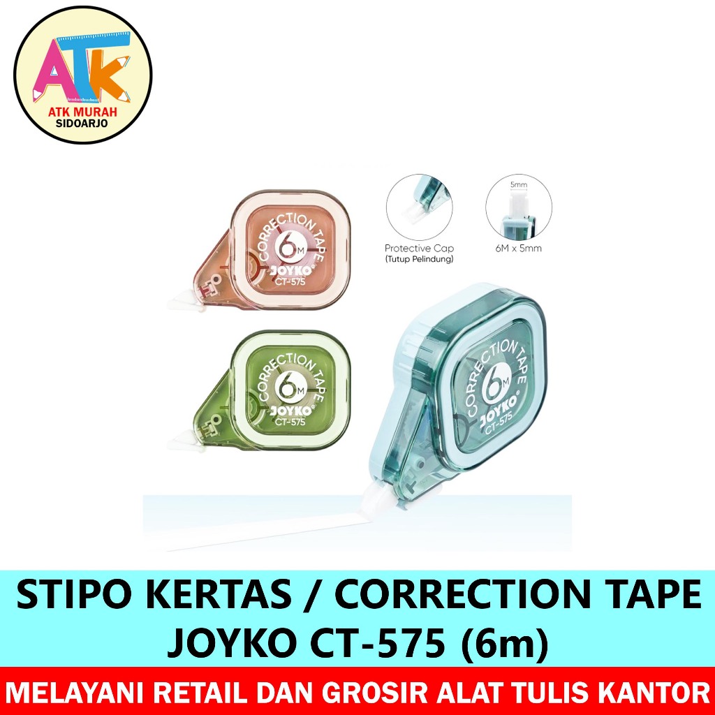 

STIPO KERTAS / CORRECTION TAPE JOYKO CT-575 / 6m