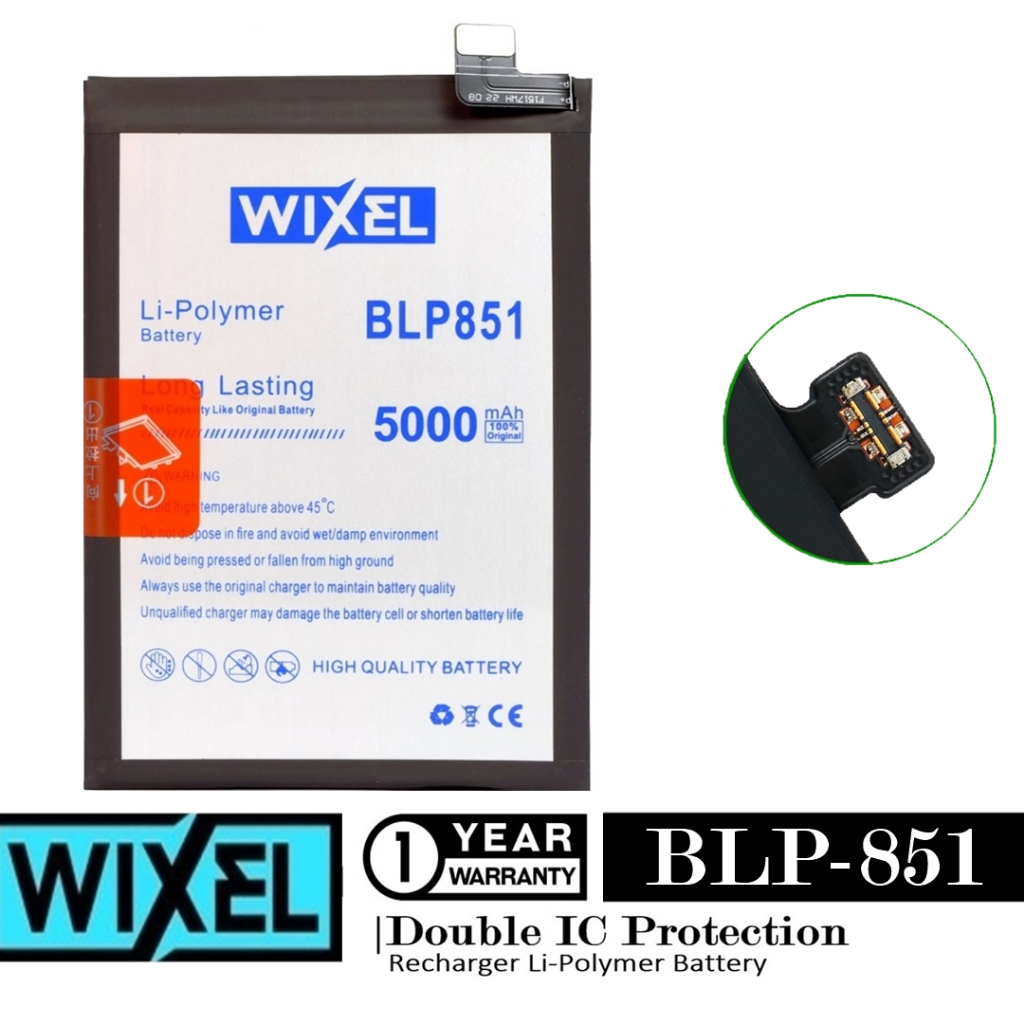 Baterai Wixel Oppo A74 A95 4G F19 BLP851 BLP-851 Double 2IC Protection