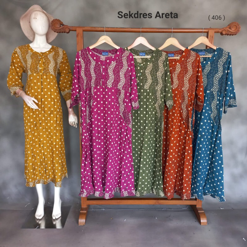 Sekdress Banyu Biru | Batik Banyu biru | Batik Pekalongan
