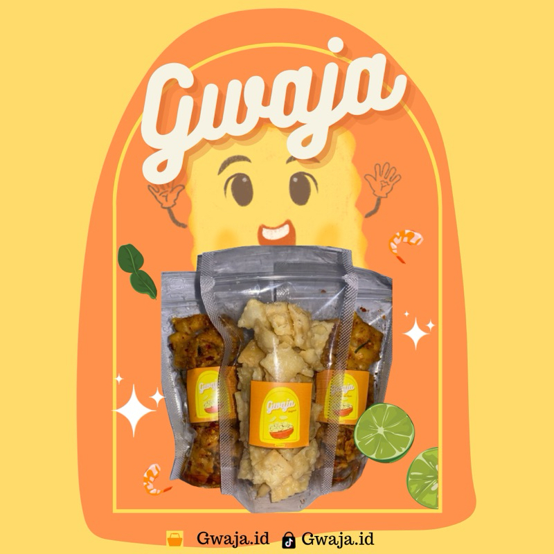 

Gwaja-Pangsit (Original-Pedas Daun Jeruk-Pedas Original-Pedas Ebi)