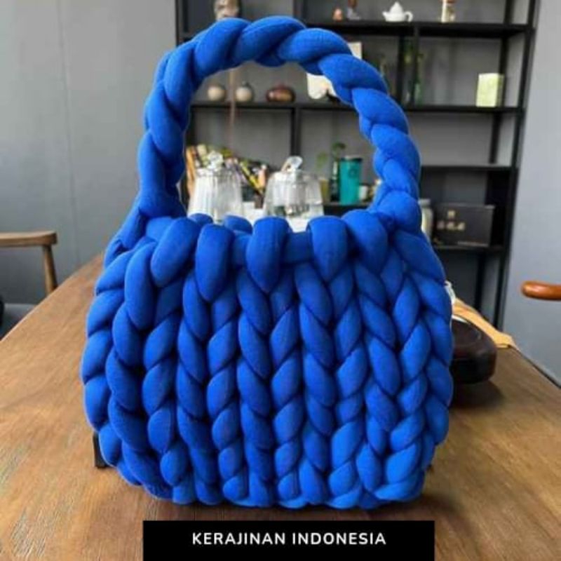 Pre Order - Tas wanita / Tas Murah / Chunky Yarn Bag / Tas Rajut / Tas Korea / Tas Viral / Tas Tanga