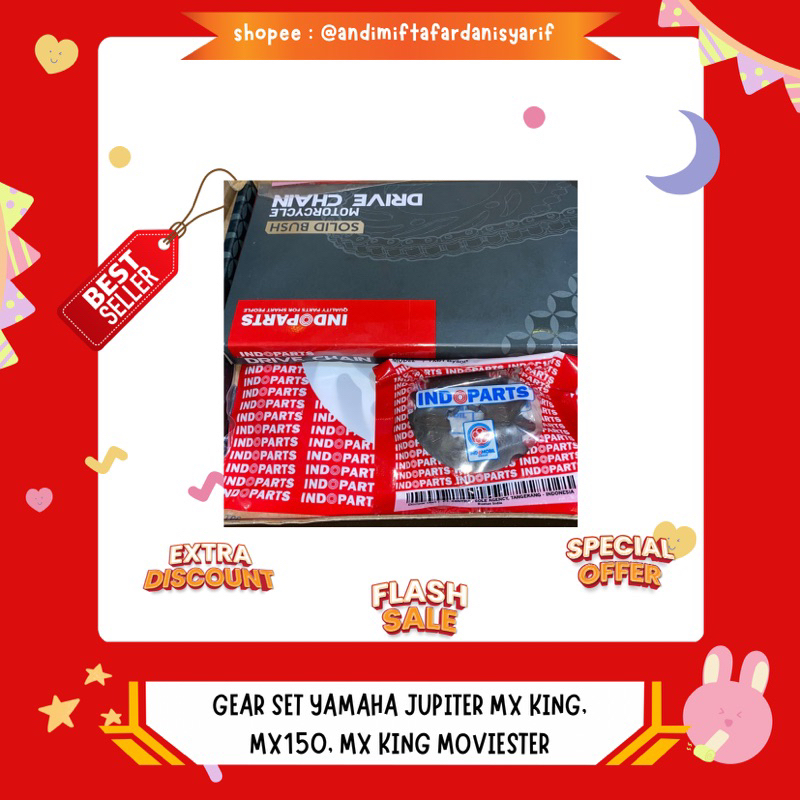 GEAR SET YAMAHA JUPITER MX KING,MX 150, MX KING MOVIESTER