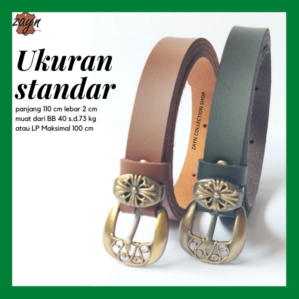 Ikat Pinggang Fashion Wanita Korea Belt Jumbo Wanita Gesper Celana Cewek