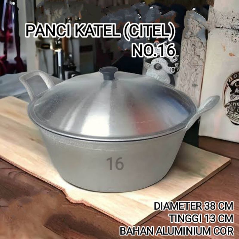 Panci Katel No.16 Citel Wajan Serbaguna Kapasitas 5 Liter