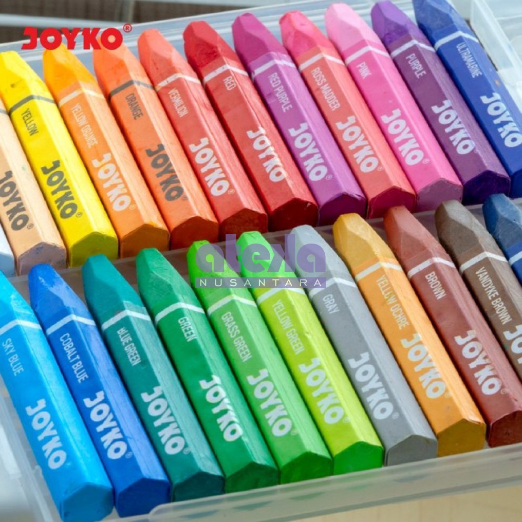 

Crayon Minyak Oil Pastel Joyko Tahan Air 12-72 Warna