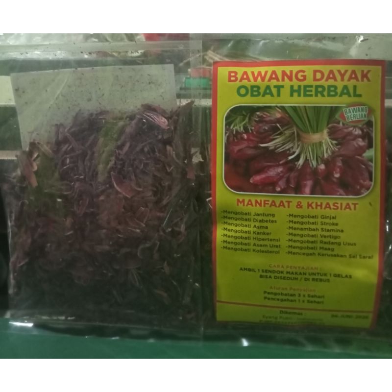 

Teh seduh bawang dayak/Teh herbal bawang Dayak isi 60 gram