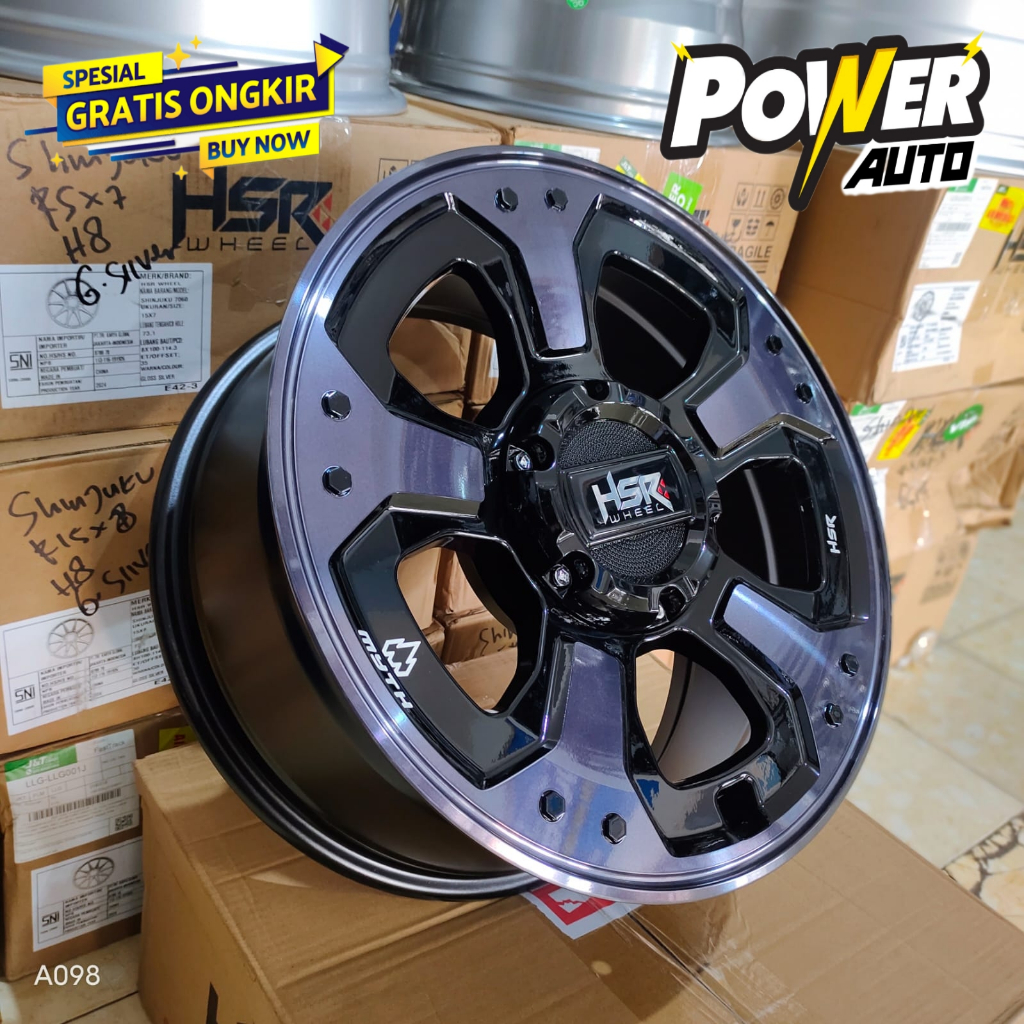 Hsr myth03 Ring 18x8 Velg mobil Lubang 6 untuk Fortuner