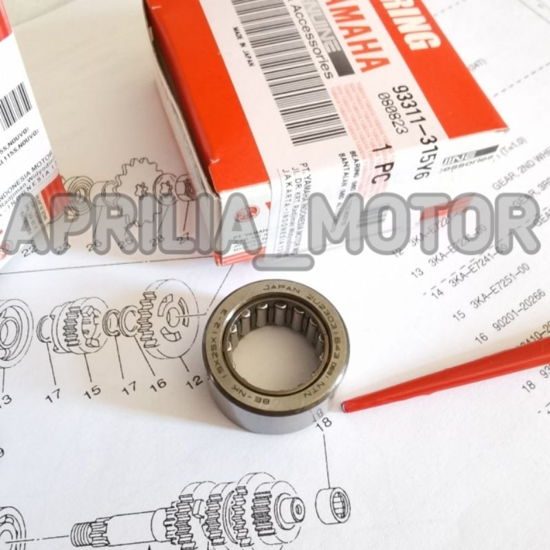 BEARING LAHER BAMBU IKO RASIO RX KING RXKING ORI ORIGINAL 93311-351Y6 315Y7