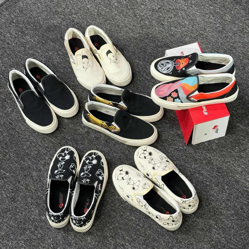 Sepatu Sneaker Slip On JhonV All Karakter Couple Pria Wanita