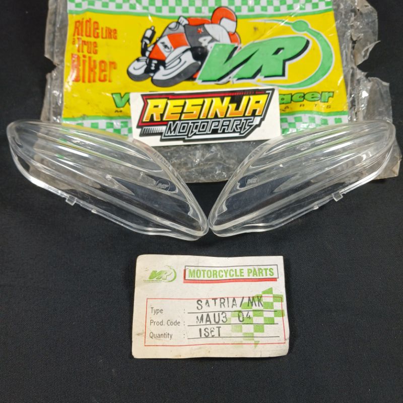 Mika Kaca Lampu Sein Sen Riting Depan Suzuki Satria 2 Tak Hiu Lscm 2tak Bening Putih