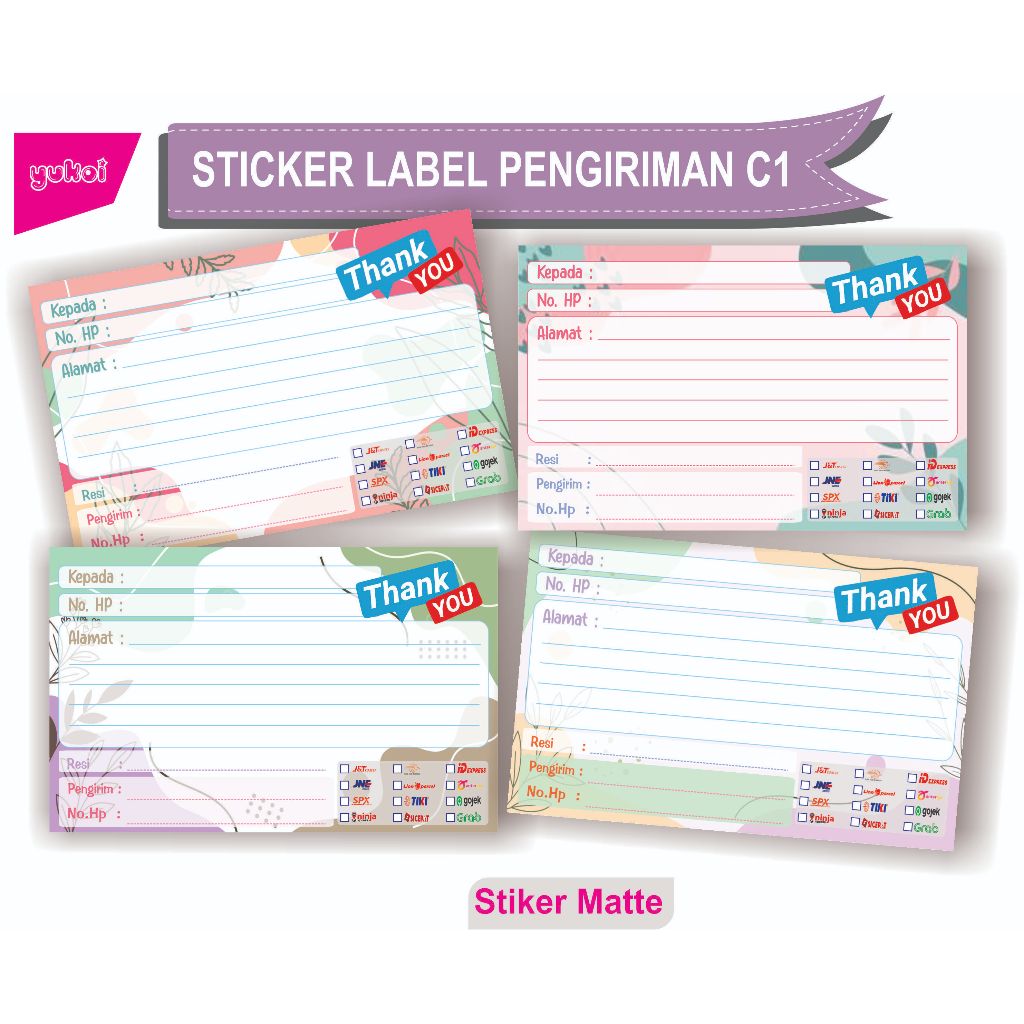 

(50pcs) C1 STIKER PENGIRIMAN / STIKER LABEL PENGIRIMAN OLSHOP / STIKER LABEL / STIKER PENGIRIMAN