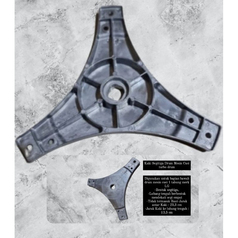 Plat Bawah Spider Segitiga Mesin Cuci LG/Kaki Segitiga Drum Mesin Cuci turbo drum JunDW