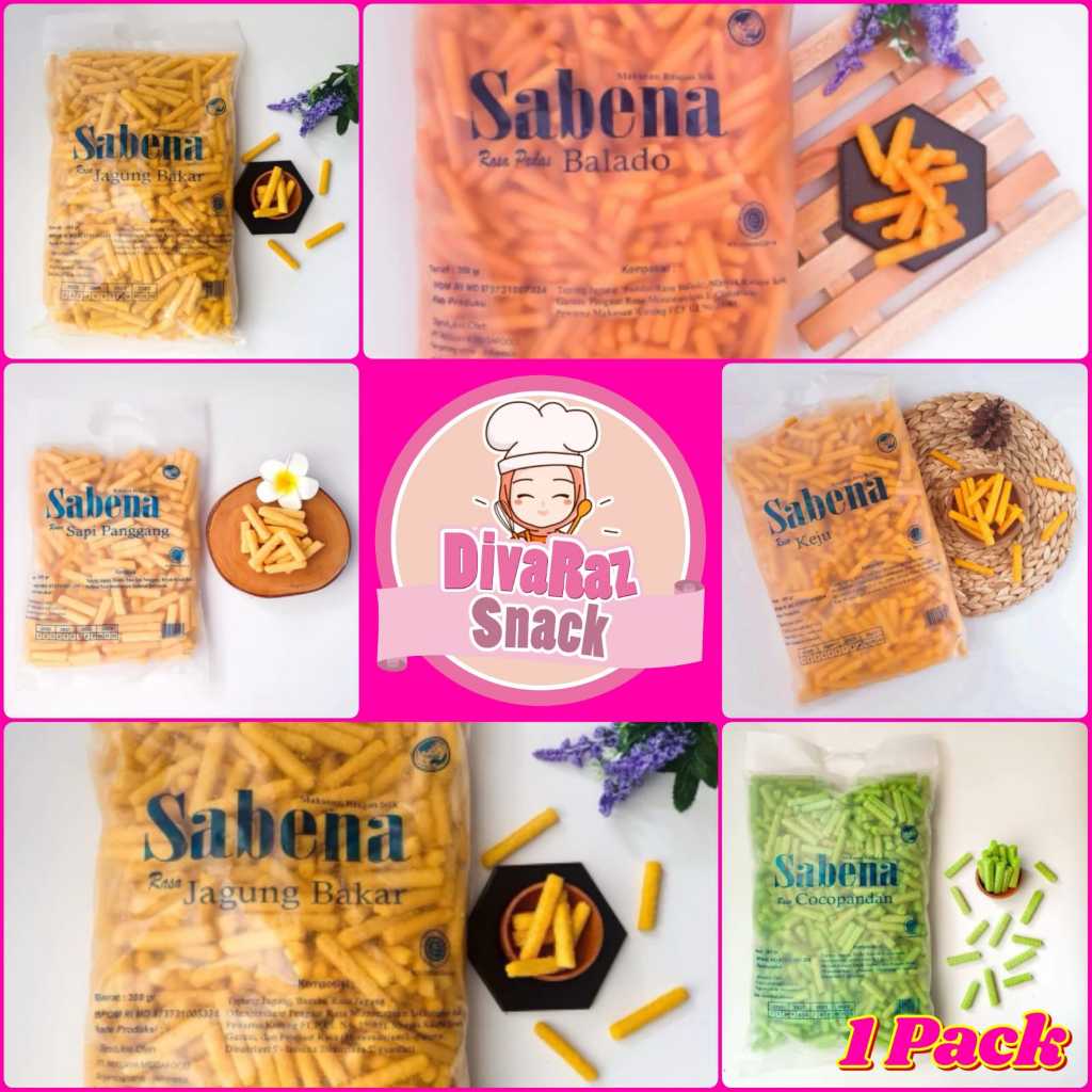 

Sabena Stik Aneka Rasa 360gram / 1 Bungkus / Sabena Stik Mix All Varian Rasa - Divaraz Snack