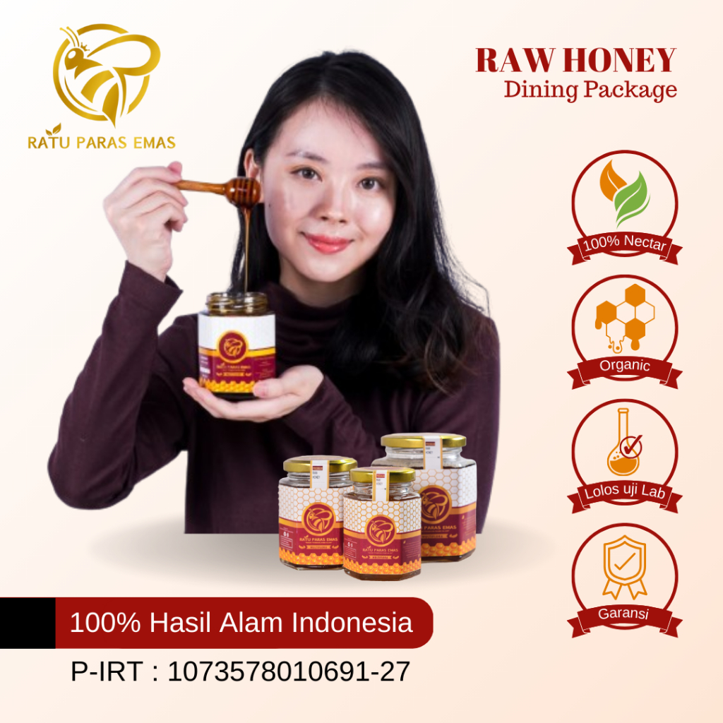 

Dining Package Madu Murni Asli Hutan Alami Multiflora Premium Raw Honey - Ratu Paras Emas