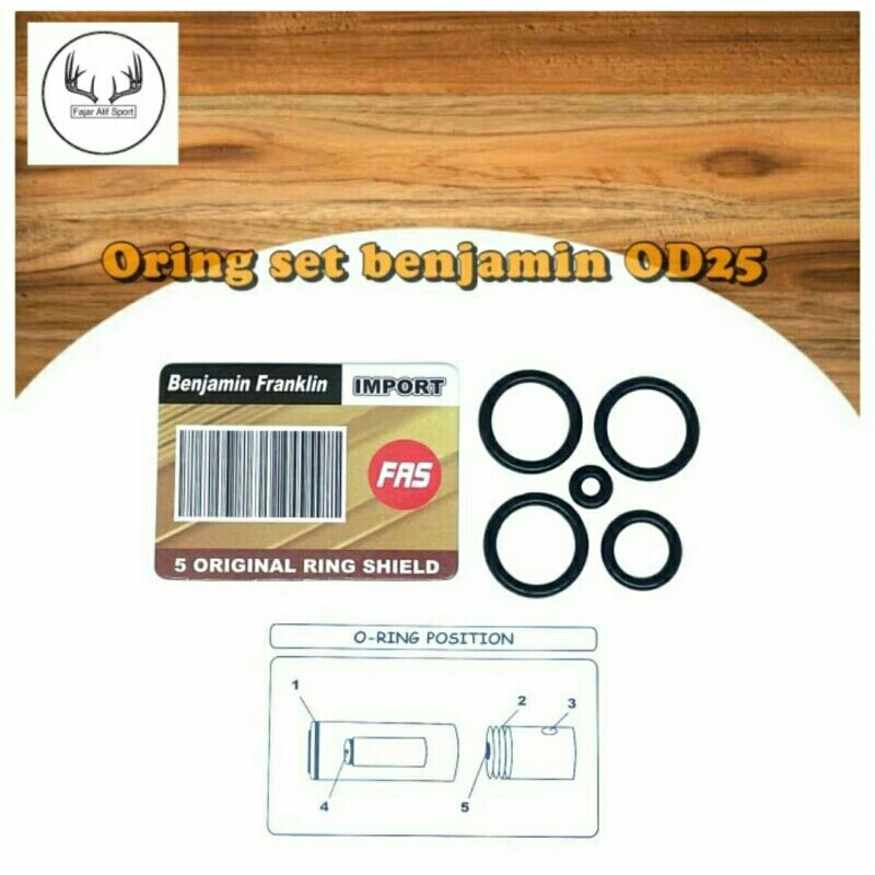 oring set benjamin od 25 / sil set benjamin / sil / seal / oring / O ring NBR 70