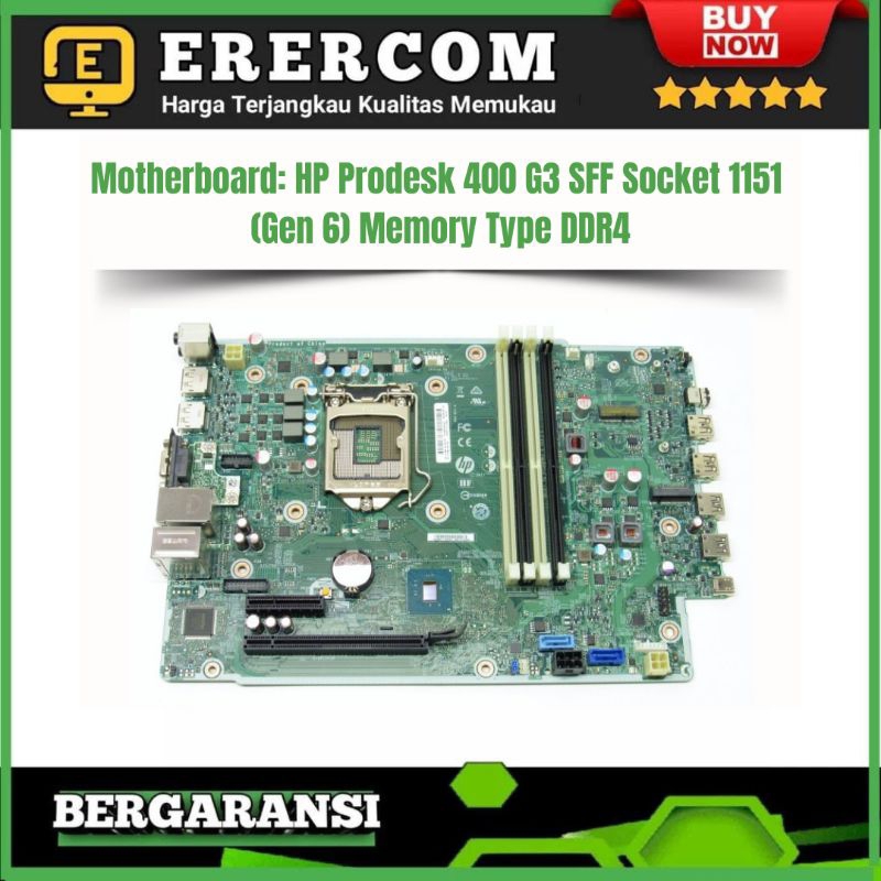 Mainboard Mobo Motherboard PC Built Up HP Prodesk 400 G3 SFF Socket 1151 DDR4