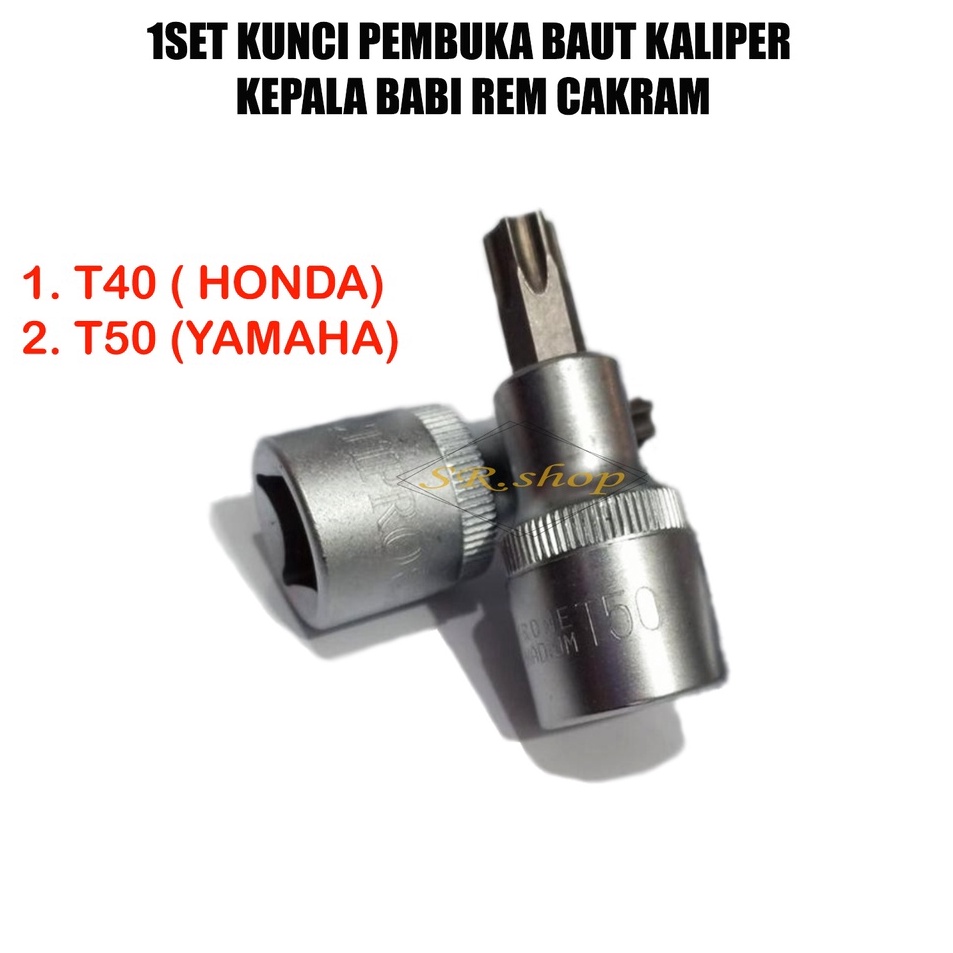 RGQ Promo  PAKET 1 SET Kunci maut kaliper cakram semua merk motor Kunci baut cakram rem cakram pirin
