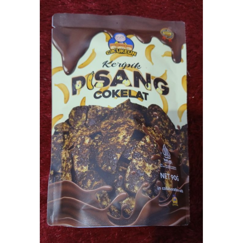 

Keripik pisang coklat lumer manis renyah