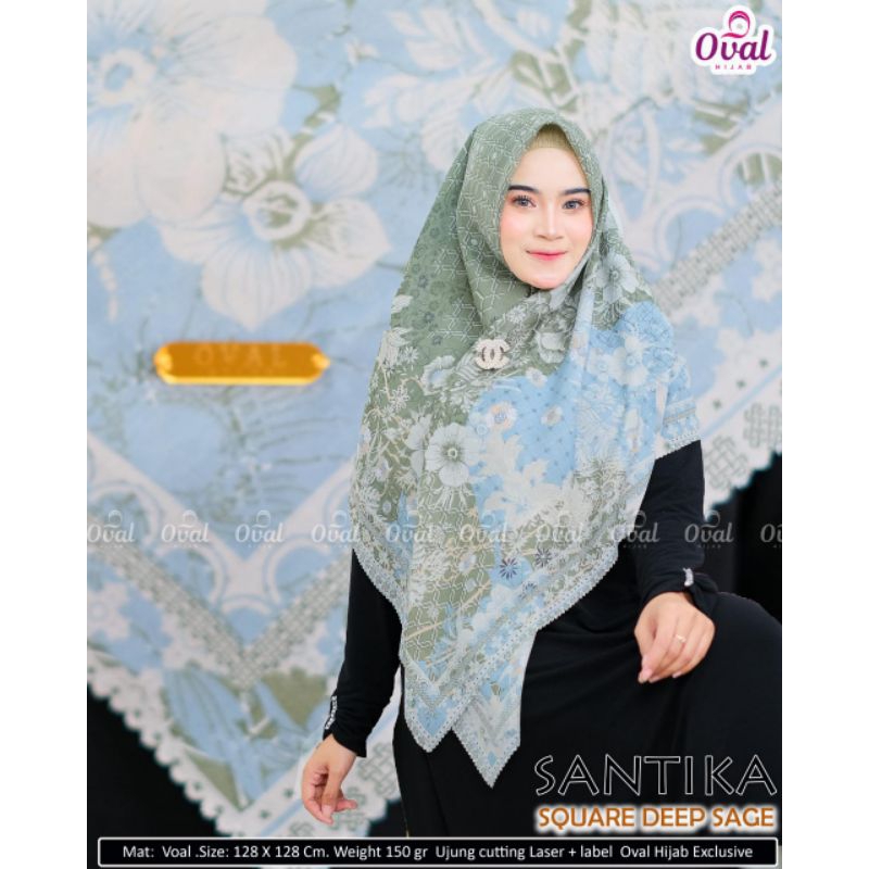 kerudung motif |jilbab motif |jilbab syari |kerudung bunga |square motif (santika square)