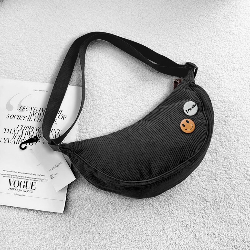 Tas Selempang Pria Waistbag Waterproof Tahan Anti Air Dewasa Korean Style Samping Untuk Hp Cuci Guda