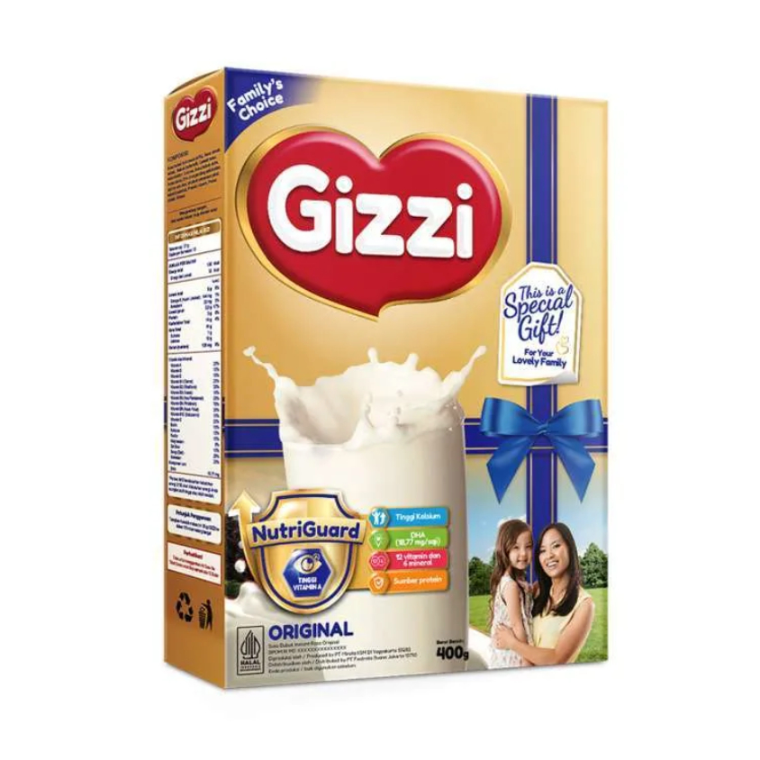

Susu Bubuk Instant Gizzi Powder Milk 400gr - Vanilla Original / Coklat