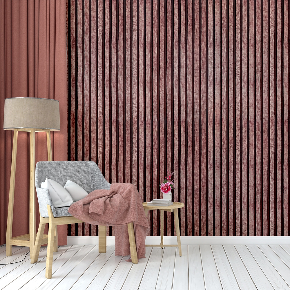 RB Wallpaper Stiker Dinding Motif Dan Karakter Premium Size 45cm X 8M Salur Coklat CY1094 / GH281 GH