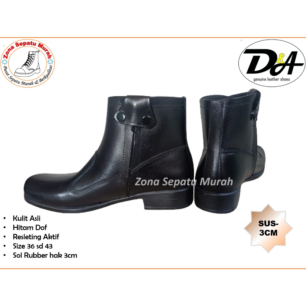 KODE A4U2 Sepatu PDH Putri Seri SUS3cm Standar PolwanSMKN  SMAN Pramuka 1Kulit Asli Best Quality