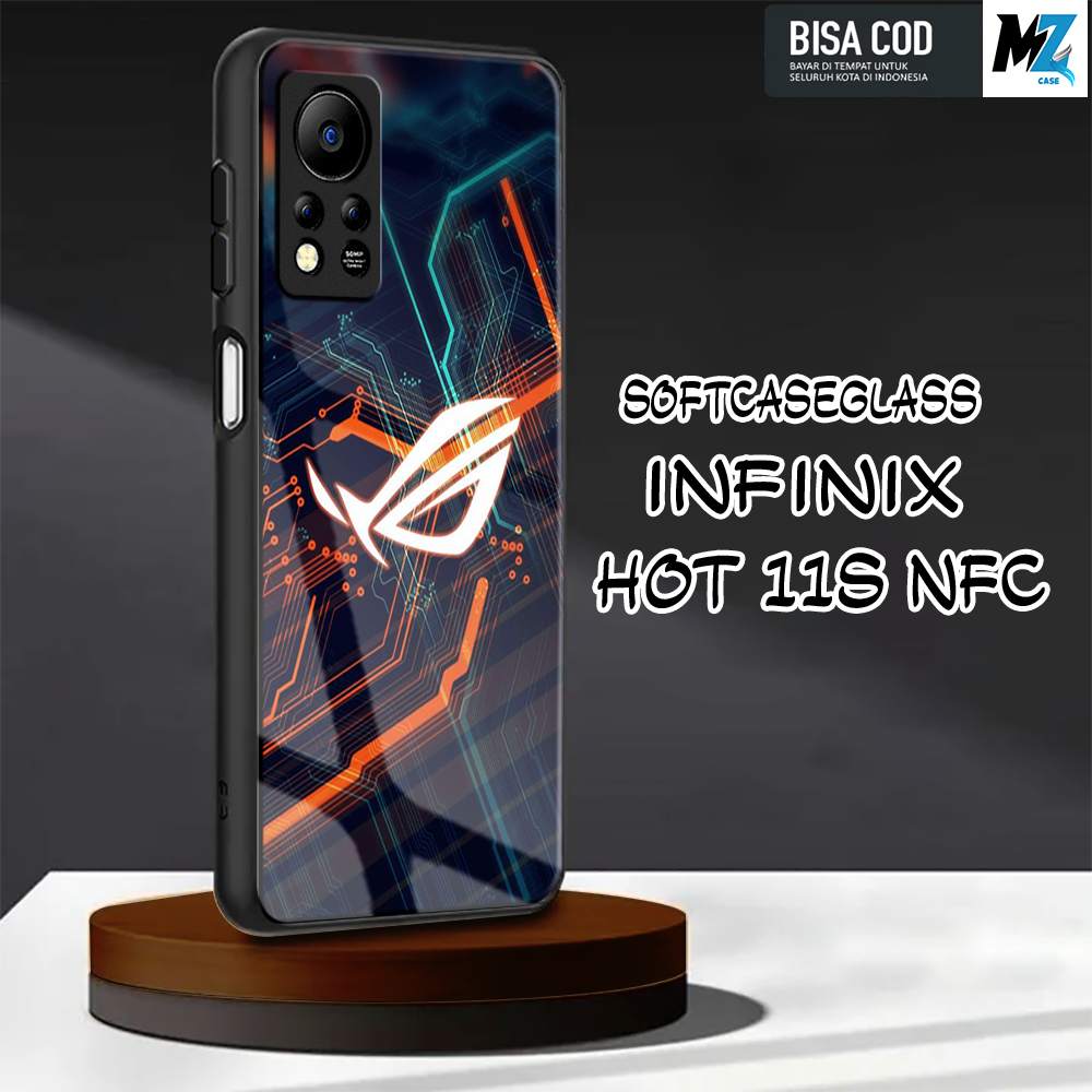 Softcase Glass Kaca [K27] Infinix Hot 11s NFC Terbaru Case Handphone Kesing Pelindung Handphone