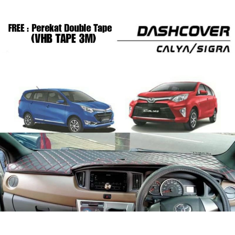 Cover Dashboard Mobil Calya Sigra KULIT PREMIUM