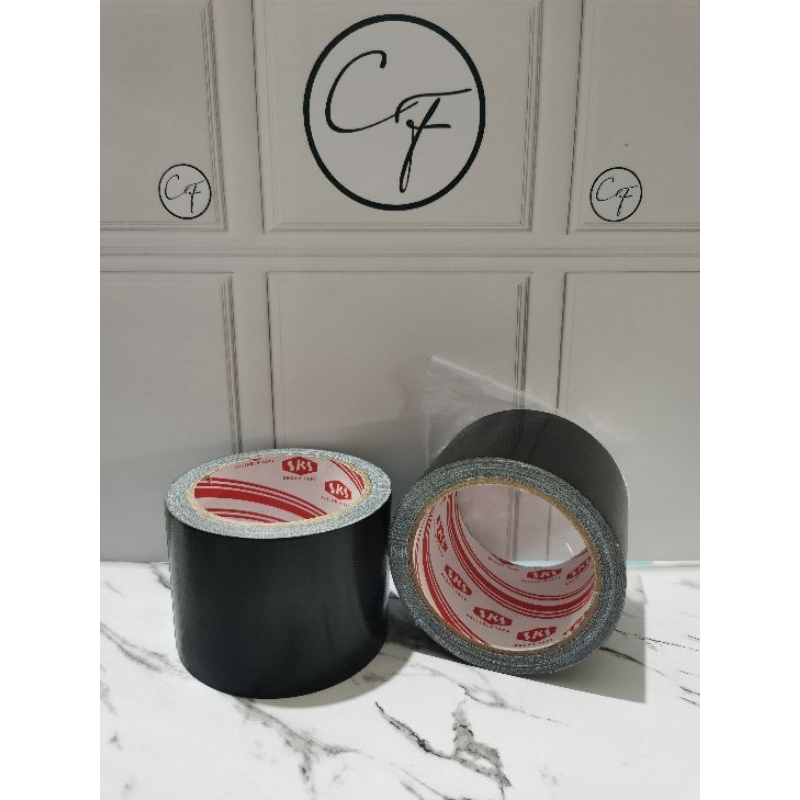 SKS Linen Tape 3" | Linen Tape Besar | Lakban Hitam Besar | Lakban Hitam