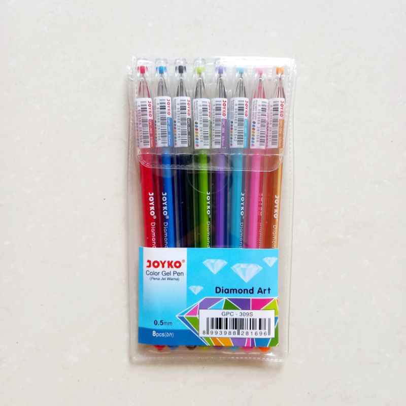 

[ ISI 8 MURAH ] Color Gel Pen Pulpen Warna 0.5 mm - Joyko GPC-309S