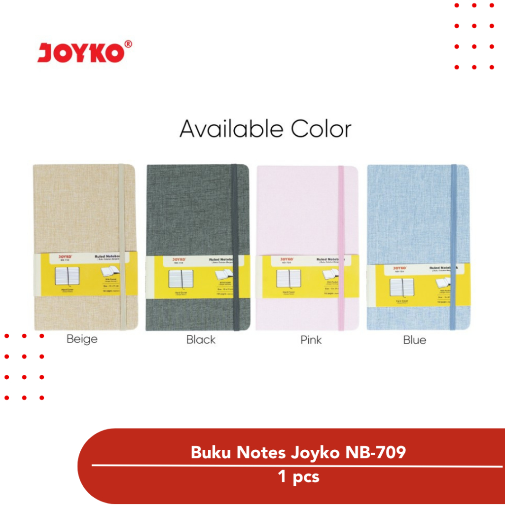 

Buku Notebook A5 Kain Hard Cover Joyko NB-709