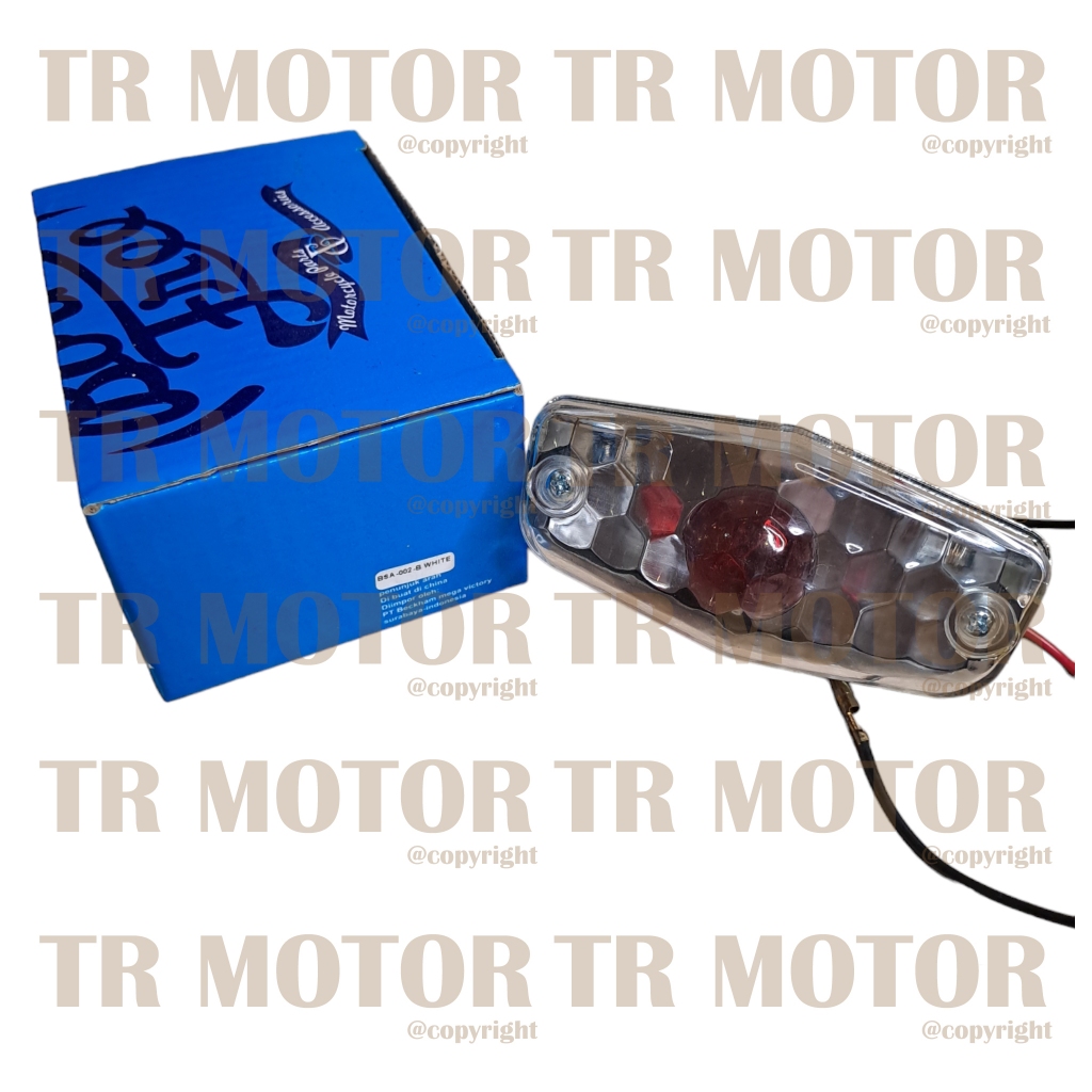 Lampu Stop Stoplamp BSA Diamond Bening Bohlam Bolp Stopan CB Custom