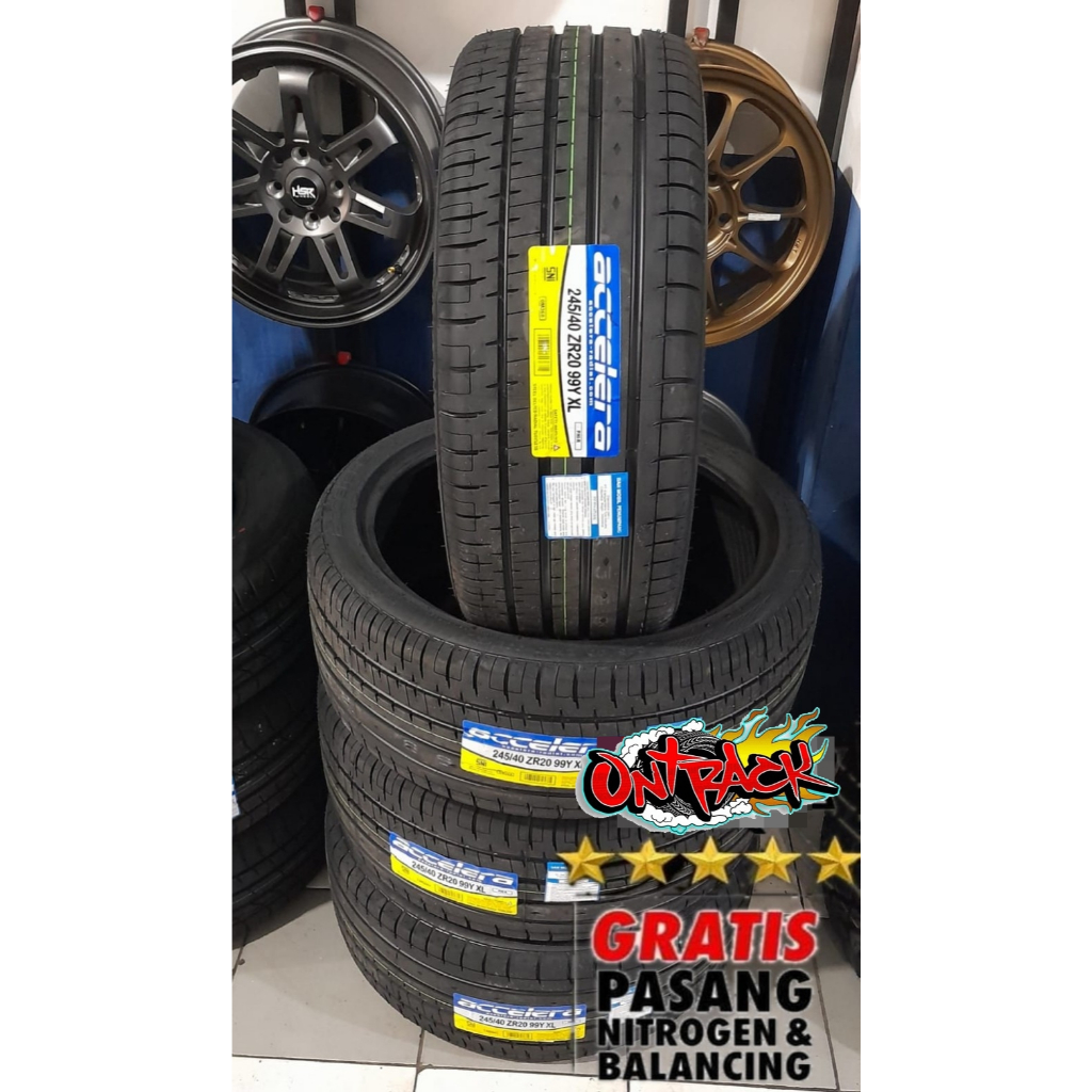 Ban 245/40 Ring 20 Merk ACCELERA Ban PHI-R 245 40 R20 Tubles - Gratis Pasang