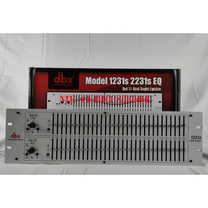 EQUALIZER DBX 1231S / DBX 1231 S / 1231 S EQ DUAL 31- BAND GRAPHIC EQUALIZER