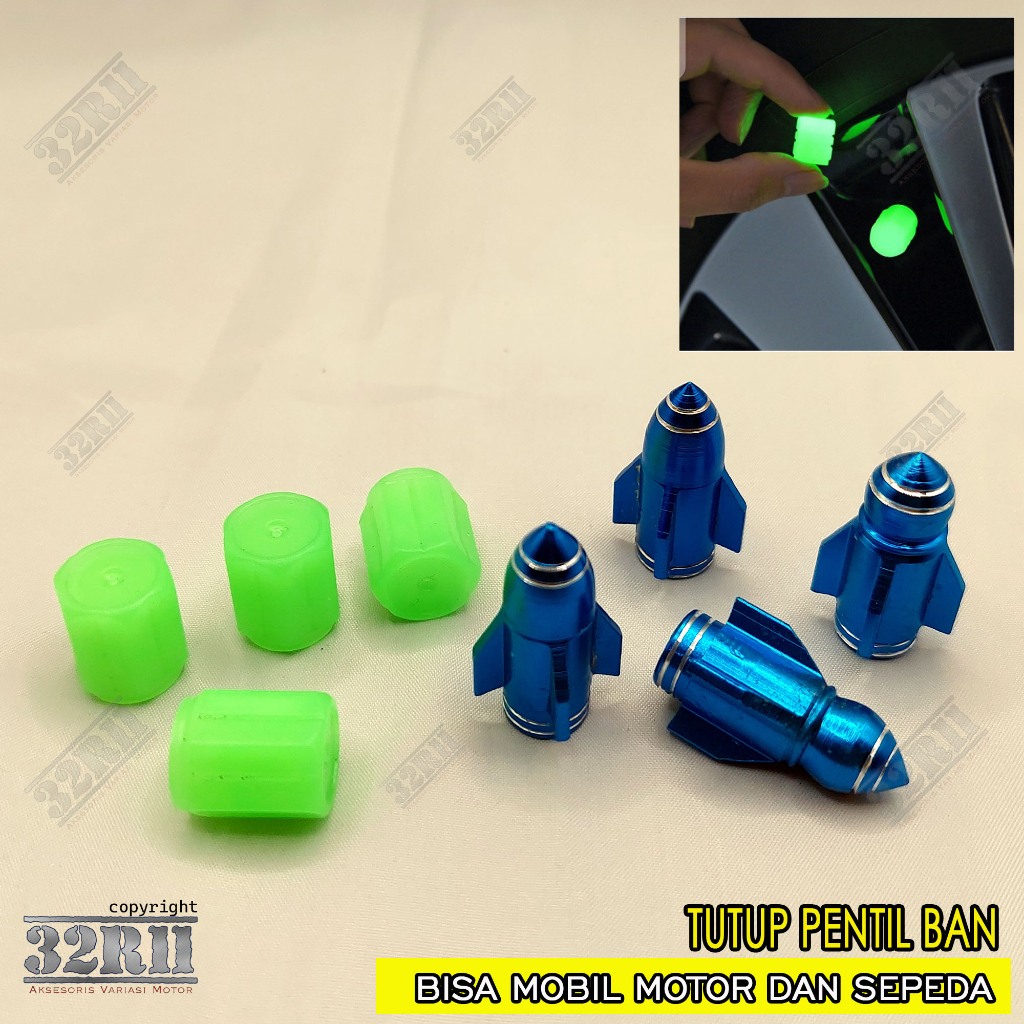TUTUP PENTIL BAN NYALA BISA MOTOR MOBIL SEPEDA