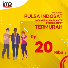 Pulsa Indosat 20k 20000 Reguler