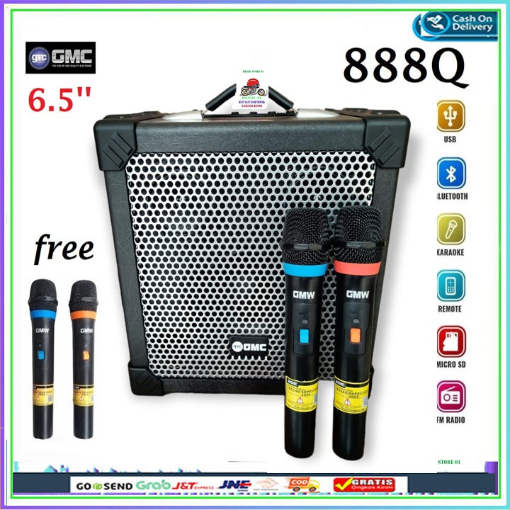 Speaker Gmc 888Q Super Bass dan Treble 6,5 In new