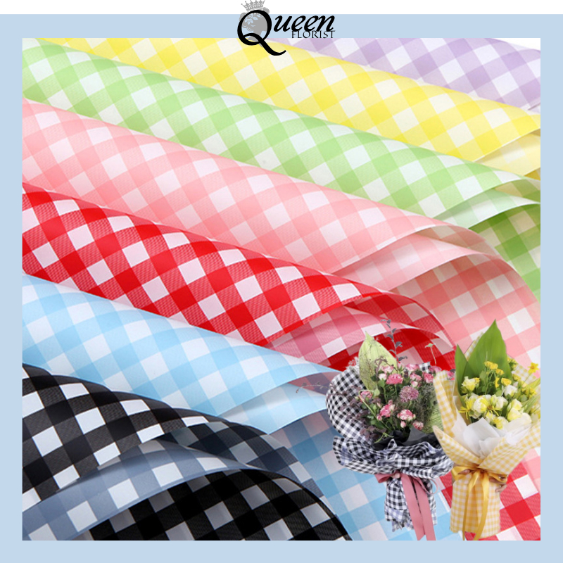 

20 LEMBAR Flower Wrapping Motif Kotak Celephone Kertas Bunga Waterproof 6003