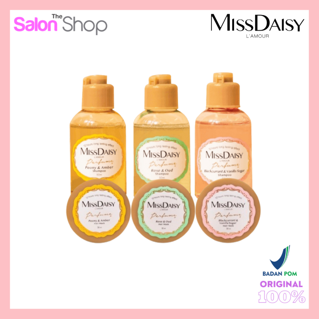 ♦️THESALONSHOP♦️ MISS DAISY Hair Treatment French Perfume Shampoo & Hair Mask ( Travel Size ) | Fren