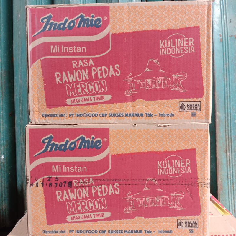 

INDOMIE Rasa Rawon Pedas Mercon Harga 1 Dus isi 40pcs/bungkus