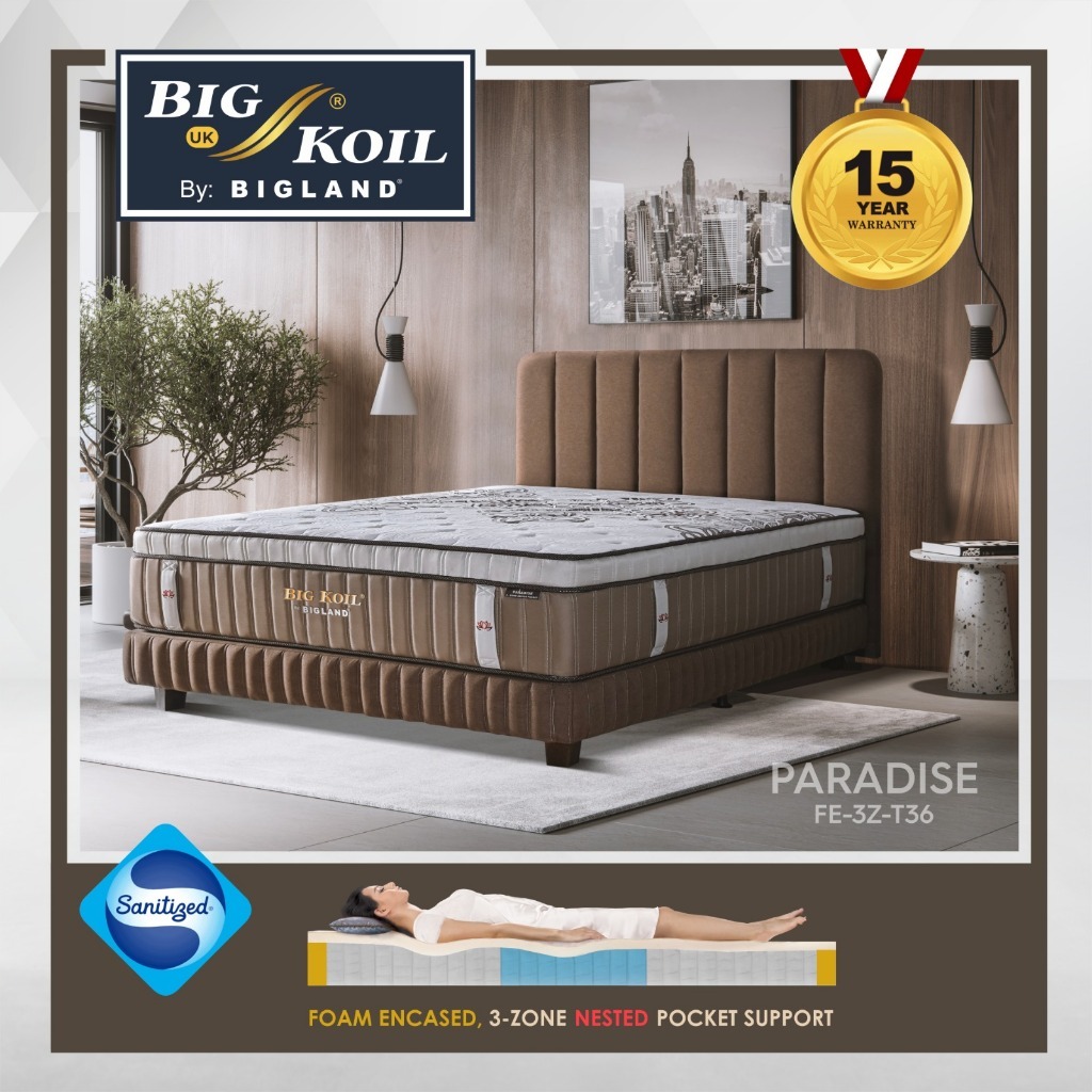 Big Koil Springbed Paradise Bigland - Kasur Saja - Matras BigKoil Free Ongkir Bandar Lampung