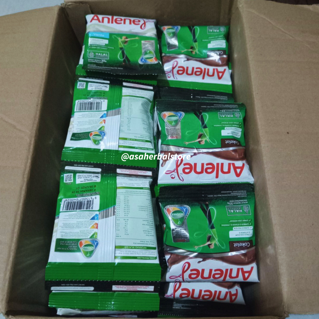 

Susu Bubuk Anlene Actifit Sachet per Renceng Rasa Vanila dan Cokelat Isi 10 sachet