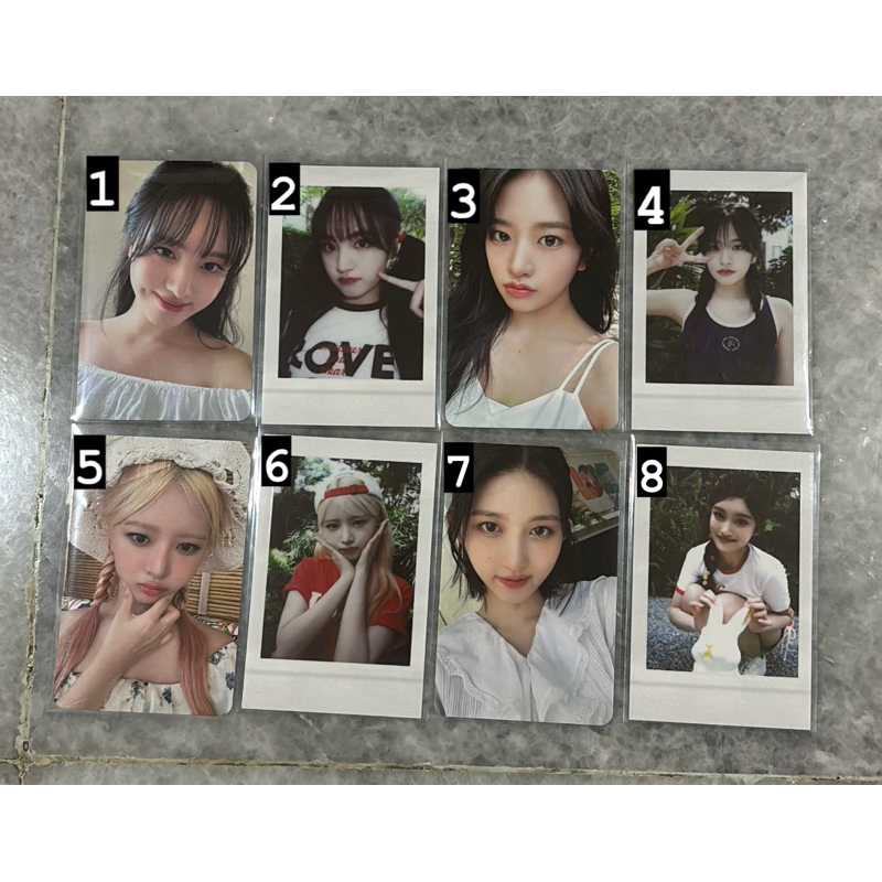 (ready) ive photocard official wonyoung rei yujin liz leeseo gaeul dreamy day official photocards