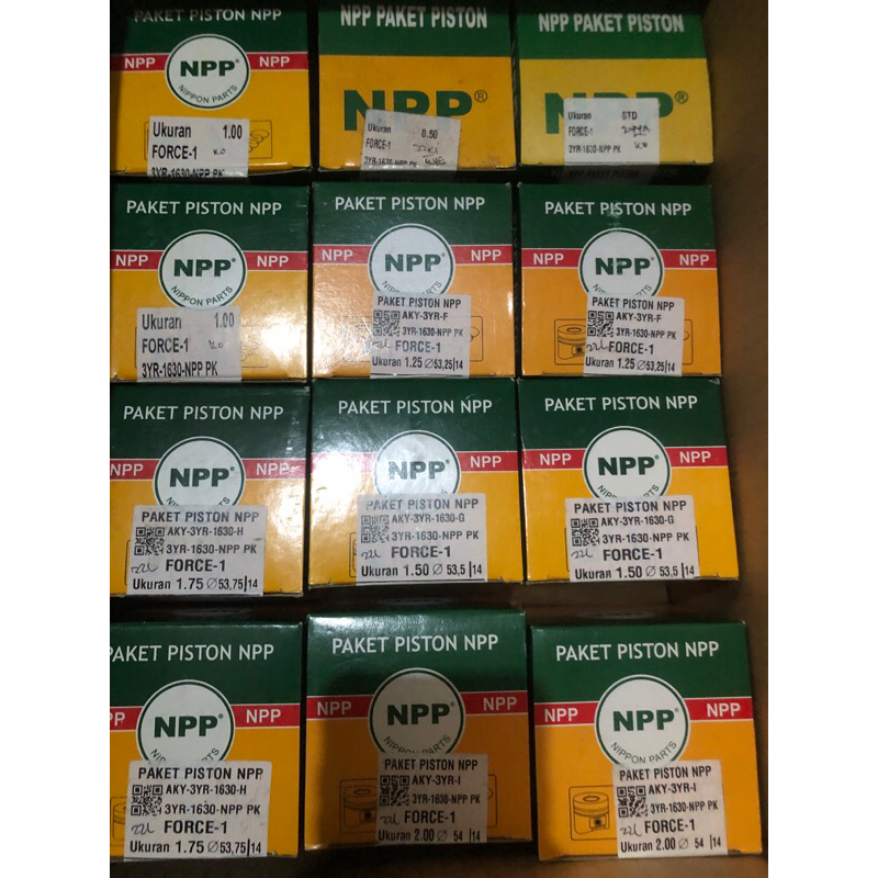 Piston kit F1ZR / force1 set os 125 150 175 & 200 NPP
