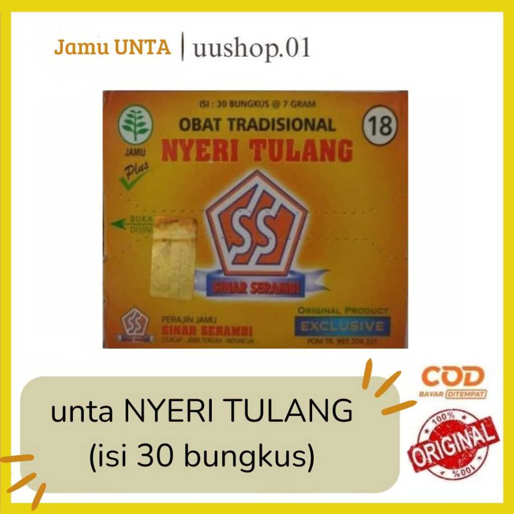 

Nyeri Tulang Jamu Cap Unta (30 sachet)