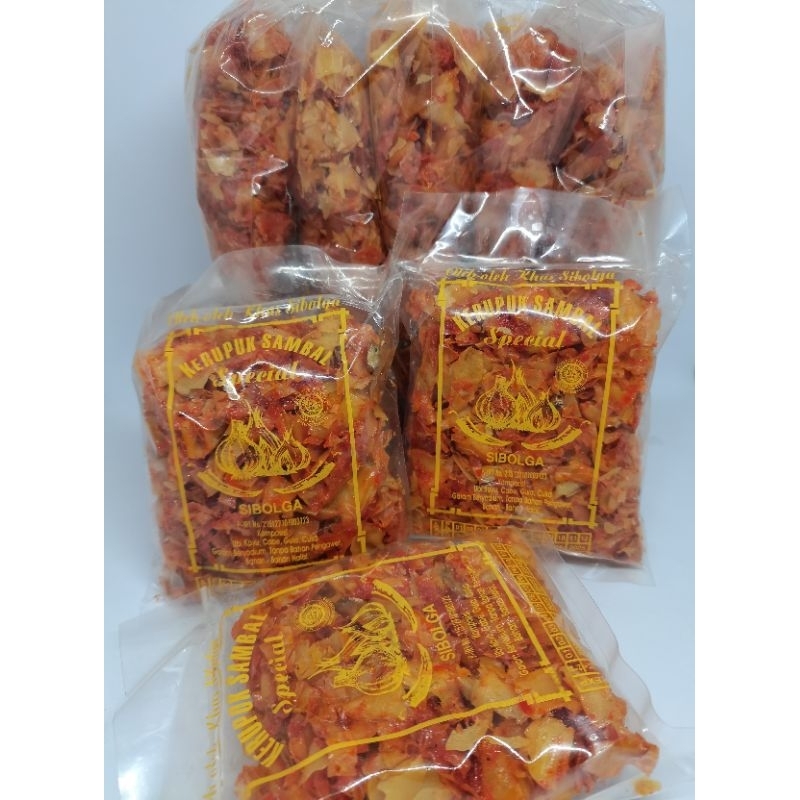 

Kerupuk Sambal Special Sibolga Cap Bawang 100gram