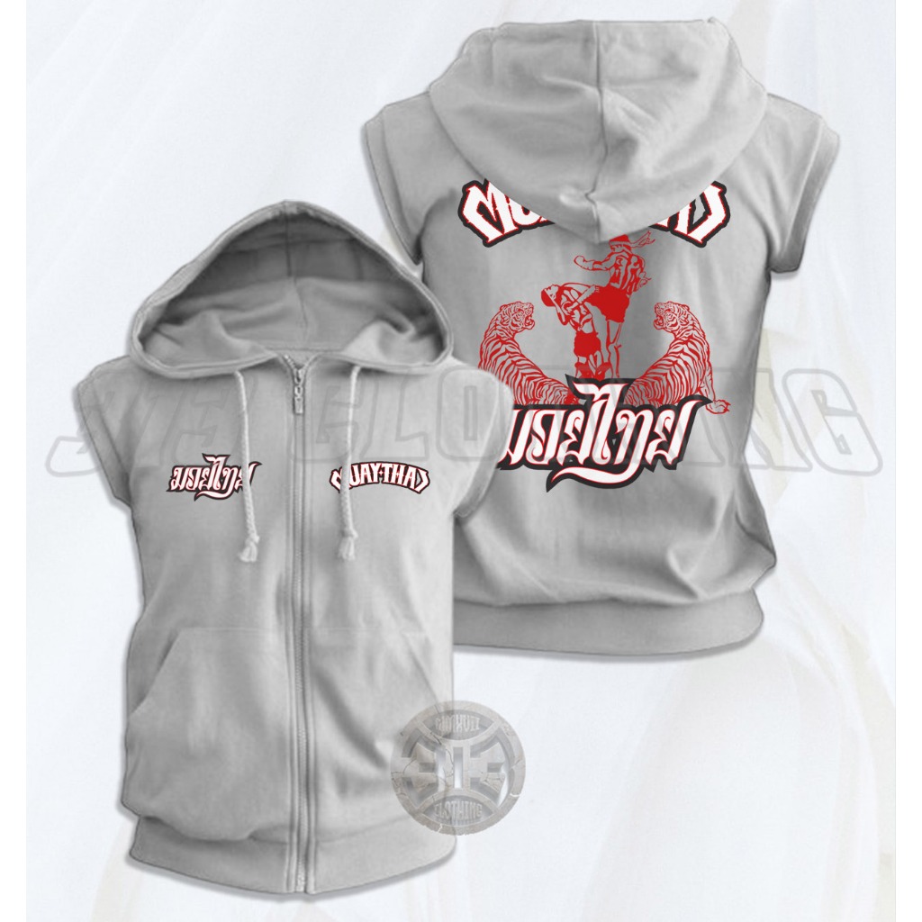 Jaket Rompi Muay Thai Fighting / Vest Zipper Muaythai Kick Boxing